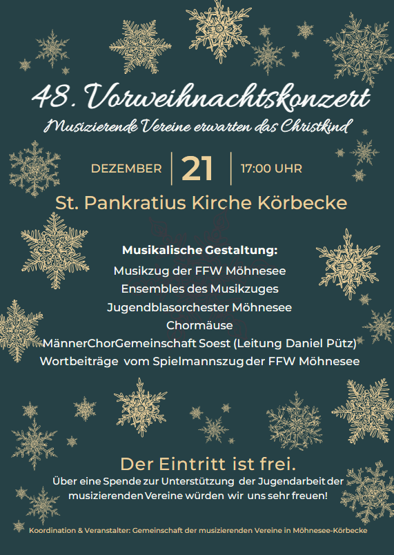 2025 Plakat Weihnachstkonzert